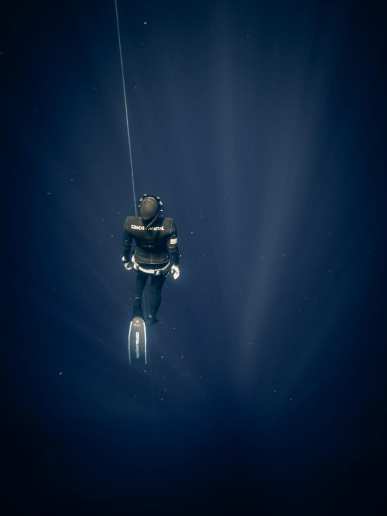 Apnée profondeur en milieu naturel